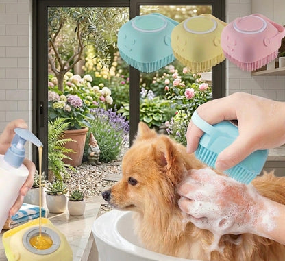 Brosse avec réservoir de shampoing